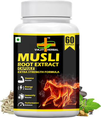 VIKJIT HERBALS MUSLI ROOT EXTRACTS CAPSULES(60 Capsules)