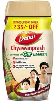 Dabur Chyawanprash with the Goodness of Gur ( Jaggery)- 900gm - 3X Immunity Action