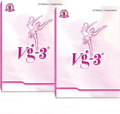 Dharmani's International VG-3 Tablets | For Women | Intimate Health(Pack of 2, 24 Tablets)
