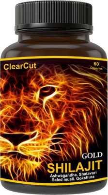 VqaraX ClearCut Shilajit gold Power ayurvedic herbal stamina capsule for men 60