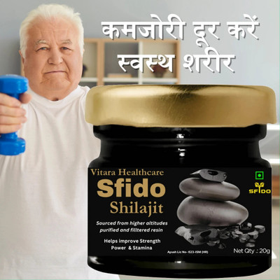 Vitara Healthcare Shilajit Pure Shilajit Resin Improves Health Man & Wonen(20 g)