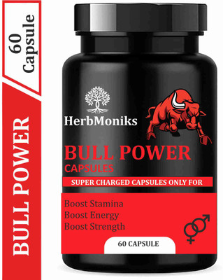 Herbmonik Bull Power Capsule Super Charged Capsule For Men(60 Capsules)