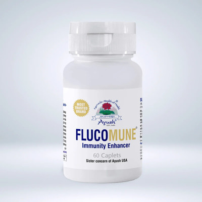 Ayush Herbs Flucomune Immunity Booster For Stamina & General Wellness Caplets(60 Capsules)