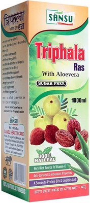 Sansu Trifala Ras With Aloevera SUGAR FREE - Natural & Pure (1000ml.)(1000 ml)