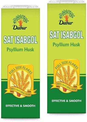 Dabur Sat Isabgol(Psyllium Husk)200g|Rich In Fiber | Provides Effective Constipation(Pack of 2)