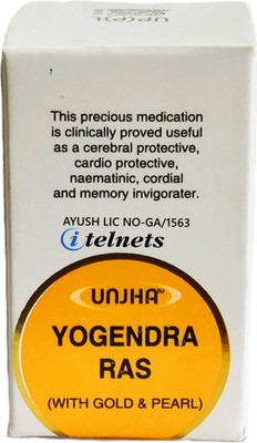 ITELNETS Unjha Yogendra Ras Tablet (with Gold & Pearl)(30 Tablets)