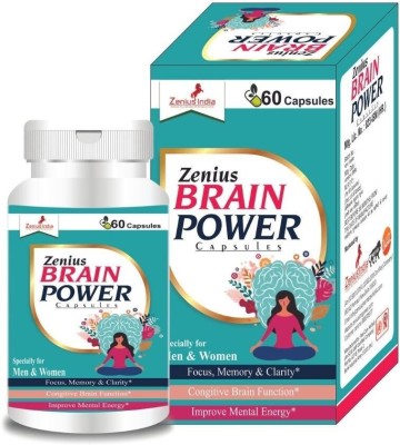 Zenius Brain Power Capsule for Intelligence & Study Power, Stress Relief