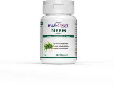 Balancekart Ayurvedic Neem Tablet | Skin Care | Blood Purifier | Support liver Detox.(60 Capsules)