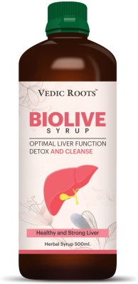 Vedic Roots Biolive Ayurvedic Tonic Fatty Liver Medicine, Liver Care Health & Detox Tonic