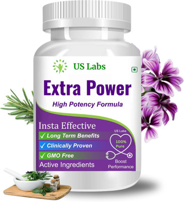 US Labs Extra Power Capsule for Men - Get Extra Stamina Naturally - Better to Tablets(30 Capsules)