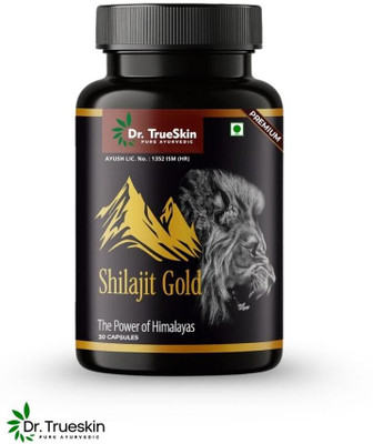 Dr.TrueSkin Shilajit Gold Natural Energy Boost 30 Capsules(30 Capsules)