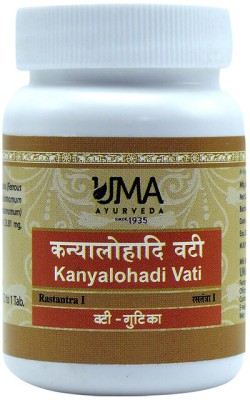 Uma Ayurveda Kanyalohadi Vati 80 Tab Useful in Piles Digestive Health, Gulma