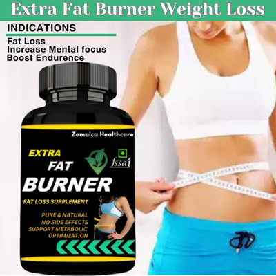 Zemaica Healthcare Extra Fat Burner | Weight Loss Medicine | Body Loss Fat(30 Capsules)