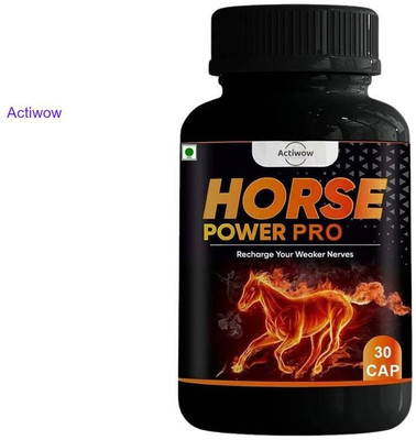 ACTIWOW Horse Power Pro Capsule Fights fatigue & boosts combo power DFE45E(30 Capsules)