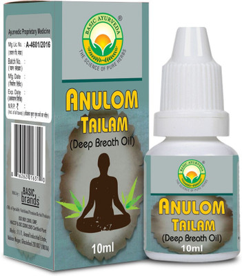 Basic Ayurveda Anulom Tailam Deep Breath Oil(Pack of 4, 40 ml)