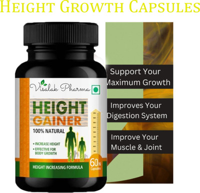 visalak pharma Height Gainer Capsules To Boost Your Confidence Increase Height(60 Capsules)