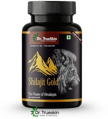 Dr.TrueSkin Shilajit Gold Ayurvedic Stamina Daily 30 Capsules(30 Capsules)