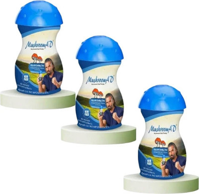 mushroom ad Mushroom AD 100 Gram Mushroom Powder Ayurvedic Weight Gainer Pack of 3(Pack of 3, 300 g)
