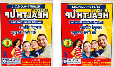 Eureka Health-up for Weight gain 60 Caps(Pack of 2, 60 Capsules)