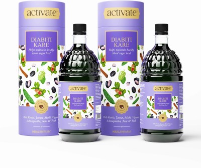 Activate Diabiti Kare loaded with Herbs-Karela,Jamun,Methi,Vijaysar,Ashwagandha,Noni&Tvak(Pack of 2)