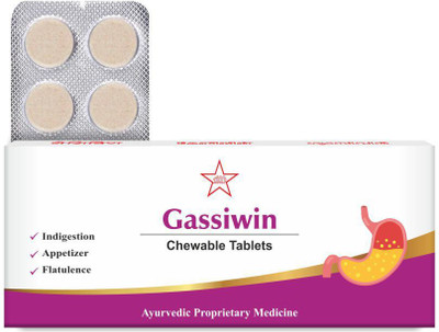 Skm siddha and Ayurvedha Gassiwin chewable tablet -Pack of 6(Pack of 6, 50 g)