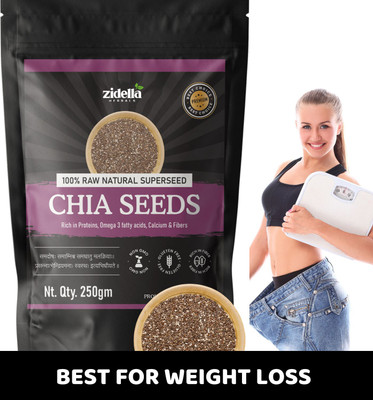 Zidella Chia Seeds 250g - Seeds for Eating | Seeds for Weight Management(250 g)