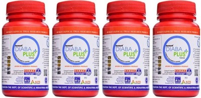 DEEMARK Diaba Plus for manage Diabetes Ayurvedic Medicine (4 Packs, 180 Tablets Each)(Pack of 4)