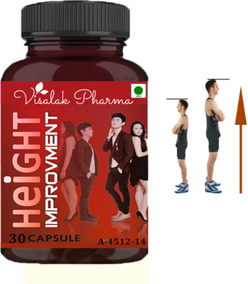 visalak pharma Height Improvement- Height Maximizer Ayurvedic capsules(30 Capsules)