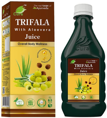 Cura TRIPHLA JUICE | with goodness of aloe vera | gut wellness | natural laxative(1000 ml)