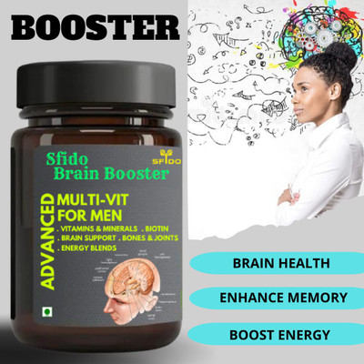 Zemaica Healthcare Sfido Brain Booster, Sharp Mind, Study Help in Exams, Memory, Capsule, Pack of 1(30 Capsules)