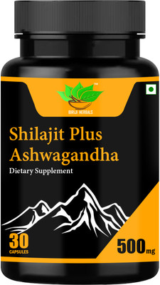 BIRJI HERBALS SHILAJIT PLUS ASHWAGANDHA CAPSULES(30 Capsules)