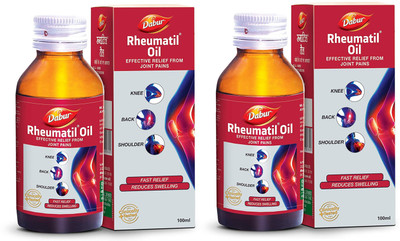 Dabur Rheumatil Oil for effective relief from Joint Pains(Pack of 2, 200 ml)