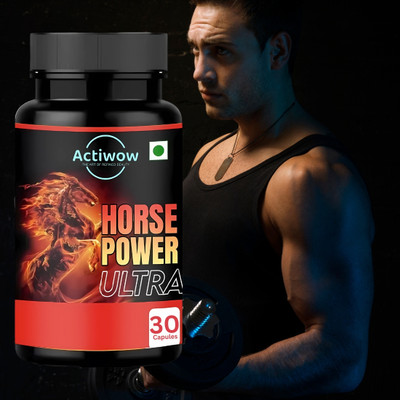 ACTIWOW Horse Power Ultra Tablets For Strength, Stamina & Vita-lity Ultra Caps(30 Capsules)