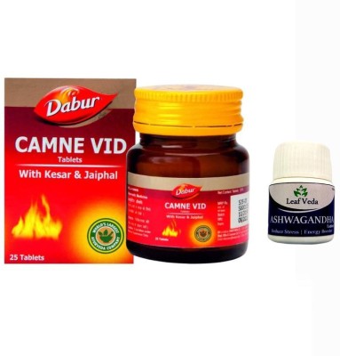 Dabur Camne Vid With Kesar&Jailphal With Leaf Ashwagandha 15 Tab(Pack of 2)