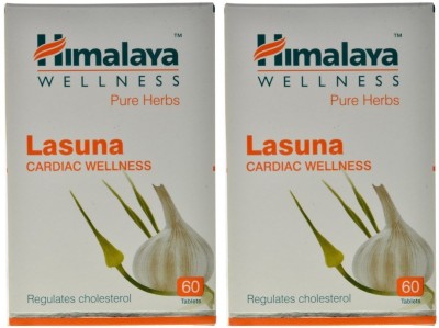 HIMALAYA Lasuna Cardiac Wellness (Pack of 2, Each Pack 60 Tablets)(Pack of 2)