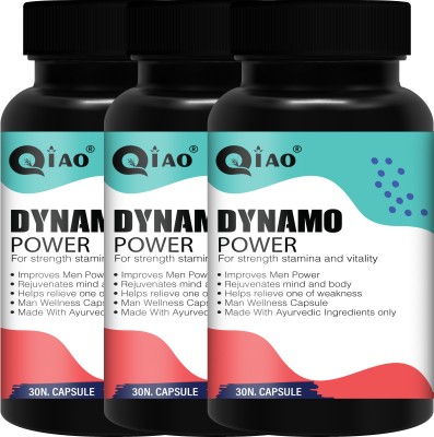 Qiao Dynamo Health Power Capsules For Men ! Effective Result ! Stress Reliefe(Pack of 3)