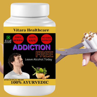 Vitara Healthcare Addiction Free Powder Pure Herbal Powder for Addiction Relief(100 g)