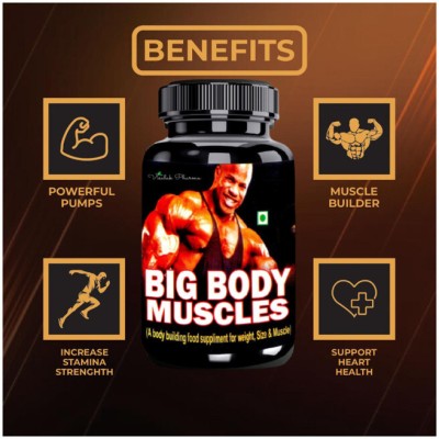 visalak pharma Big Body Muscles Capsules Increase Your Strength & Muscles For Men