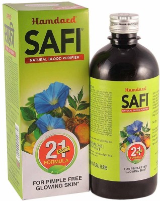 Hamdard SAFI Herbal Blood Purifier for Acne, Pimples 200ML PACK OF 2(Pack of 2)