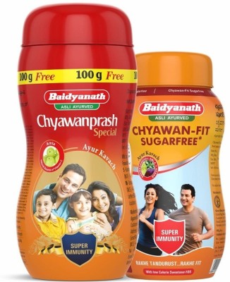 Baidyanath Chyawanprash Special 1kg & Chyawan-Fit Sugarfree 1Kg (Combo Pack)(Pack of 2)