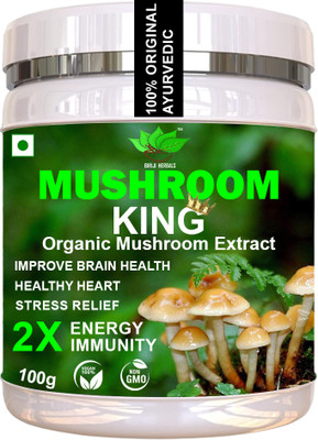 BIRJI HERBALS MUSHROOM KING ORGANIC MUSHROOM EXTRACT POWDER(100 g)