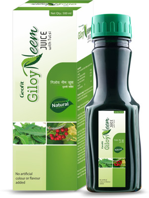 GEOFIT Giloy Neem Tulsi Juice | Boosts Immunity Naturally | Pure & Herbal Formula(500 ml)