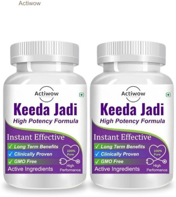 ACTIWOW Keeda Jadi Capsule Herbal Vitality for Every Day AM01(Pack of 2, 30 Capsules)
