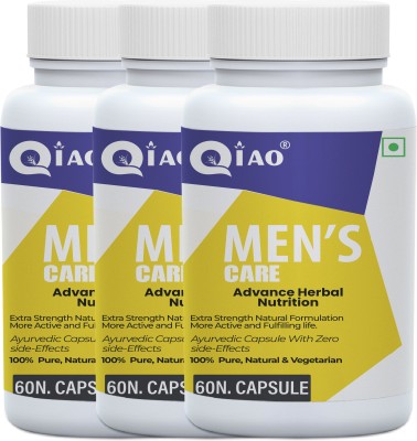 Qiao Mens Care Health Power Capsule For Men ' Stay Active All Day ' Stress Reliefe(Pack of 3)