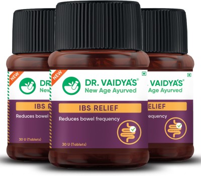 Dr. Vaidya's IBS Relief Tablets | For Digestion, Ulcerative Colitis, Irritable Bowel Syndrome(Pack of 3)