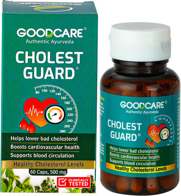 GOODCARE Cholest Guard 60 Capsules | Supports Heart Health and Cholesterol Control(60 Capsules)