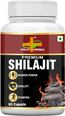 VIKJIT HERBALS PREMIUM SHILAJIT CAPSULES(60 Capsules)