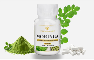 Arogyam Ayurvedm Dr. Pushp's Moringa 60 capsules for skin and weight management(Pack of 60, 60 Capsules)