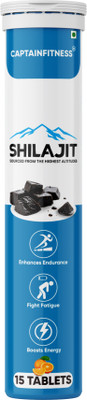 CaptainFitness Shilajit Effervescent Tablets Boost Performance and Stamina |o14|(15 Tablets)