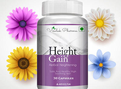 visalak pharma Height Gain herbal cap-sules for growing maximum height(30 Capsules)